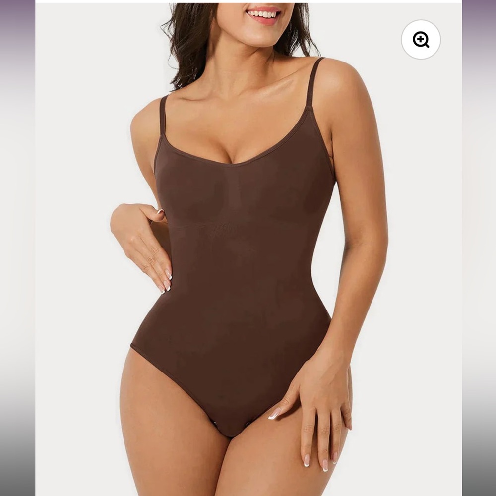 NWT HeyShape shape-wear body suit  color brown size small.